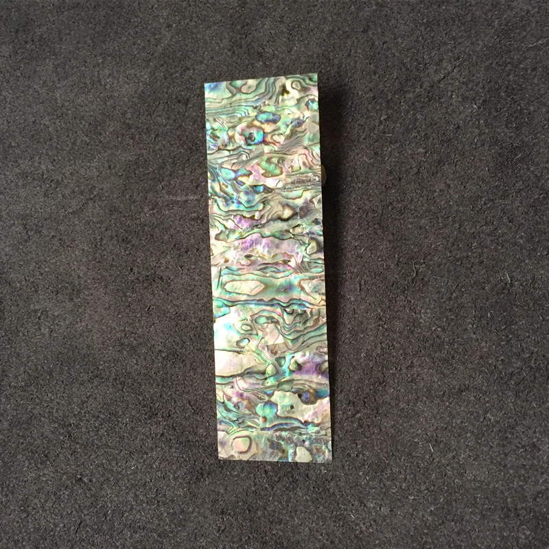 Natural abalone shell sheets with iridescent green pattern for inlay